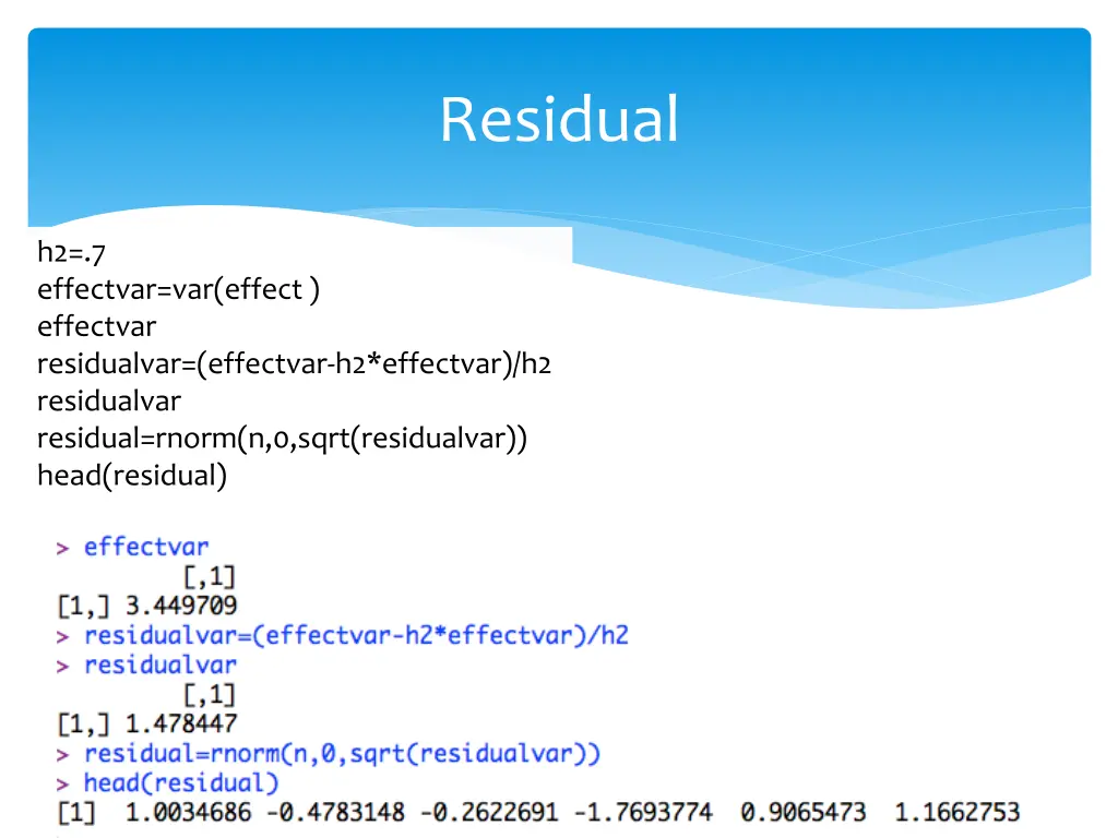 residual