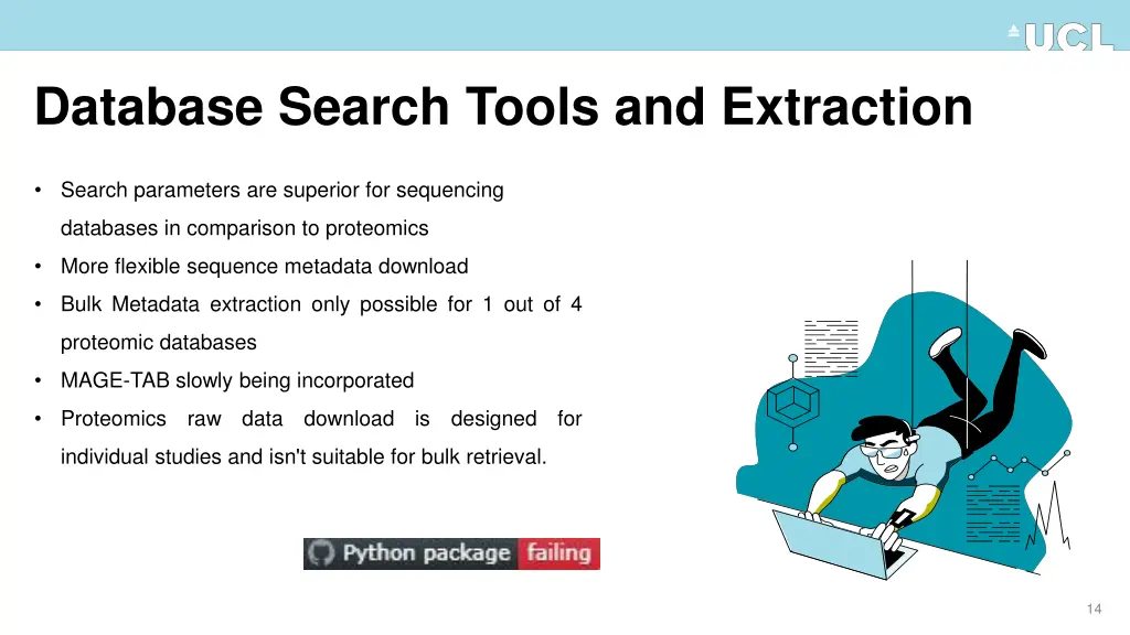 database search tools and extraction