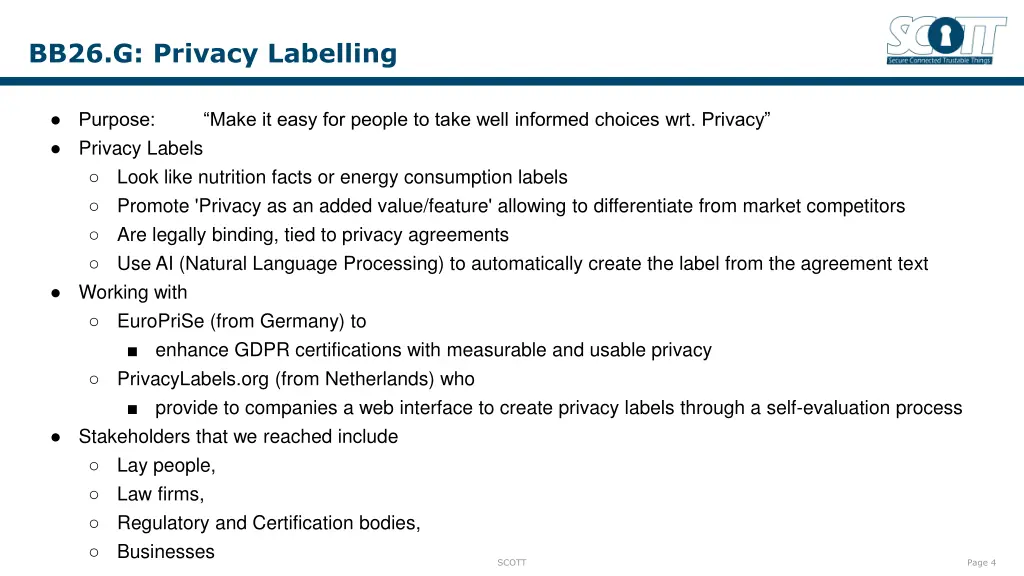 bb26 g privacy labelling