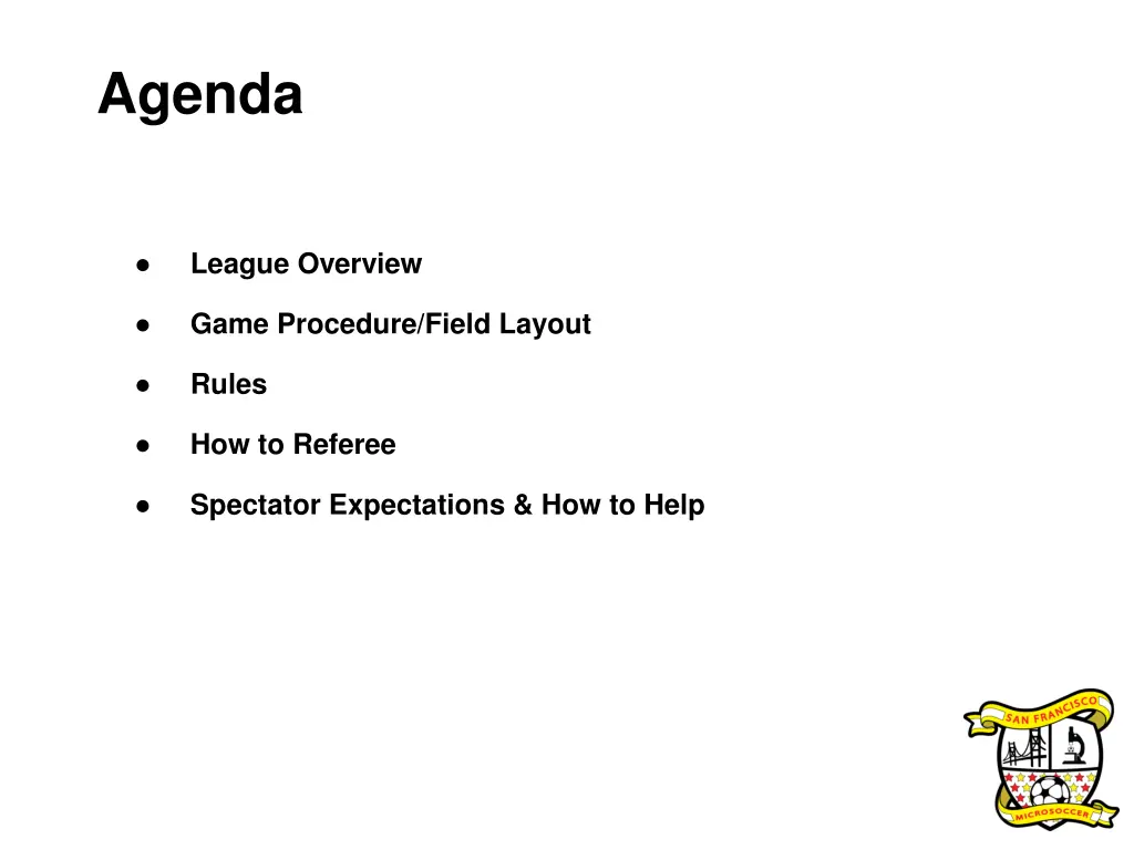 agenda
