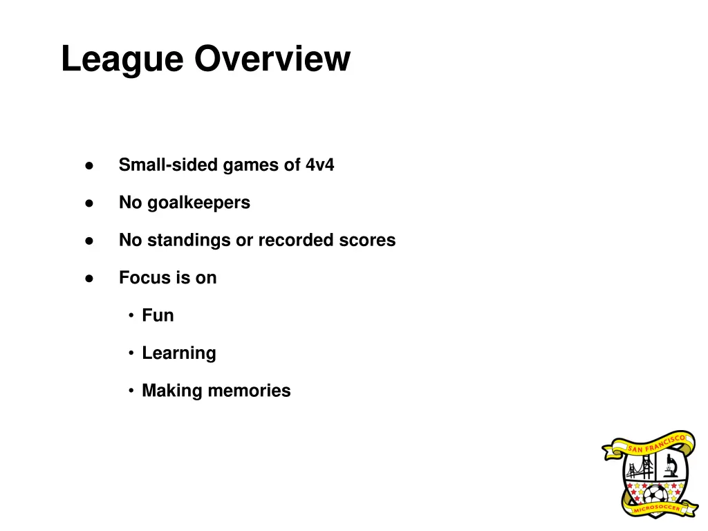 league overview