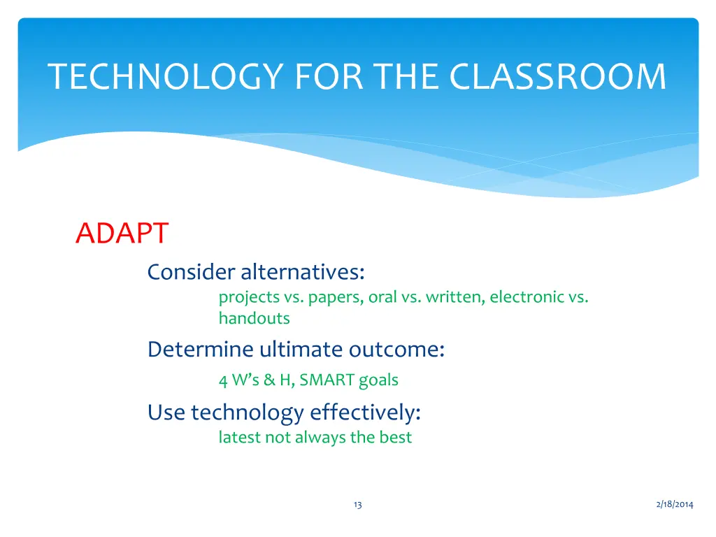 technology for the classroom