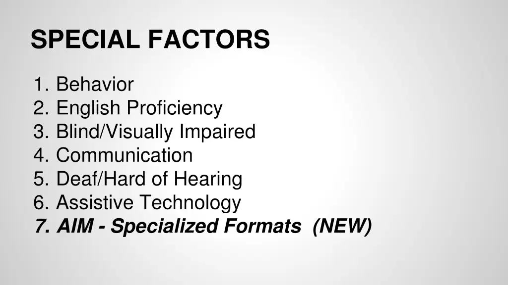 special factors 2