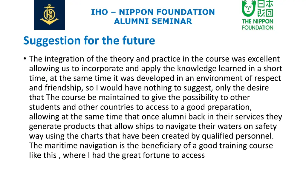 iho nippon foundation alumni seminar 5