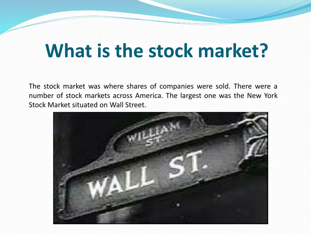 what is the stock market