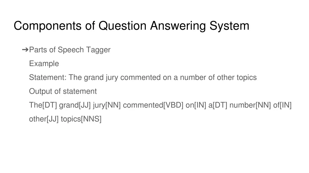 components of question answering system
