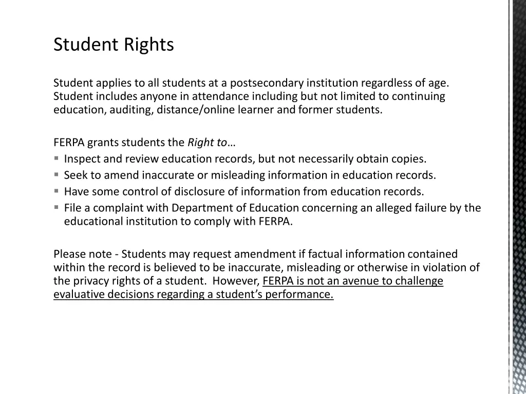 student rights