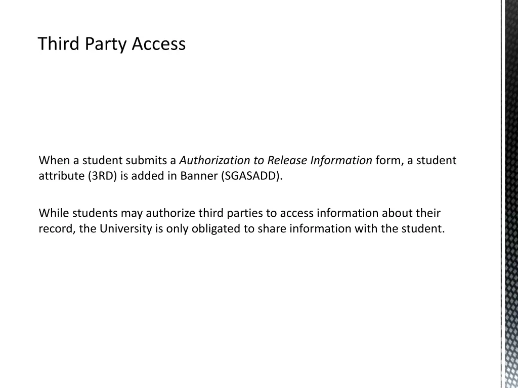 third party access
