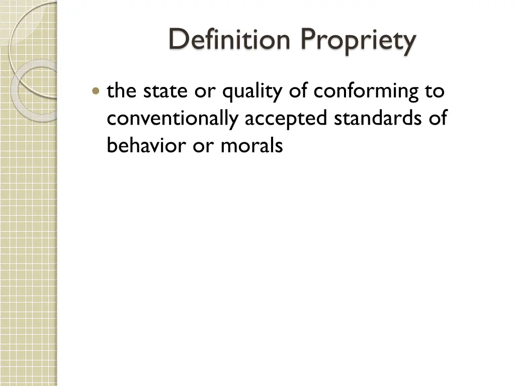 definition propriety