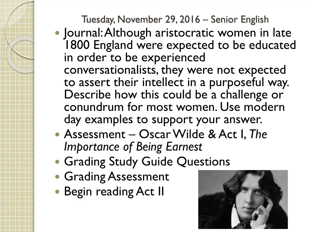 tuesday november 29 2016 senior english journal