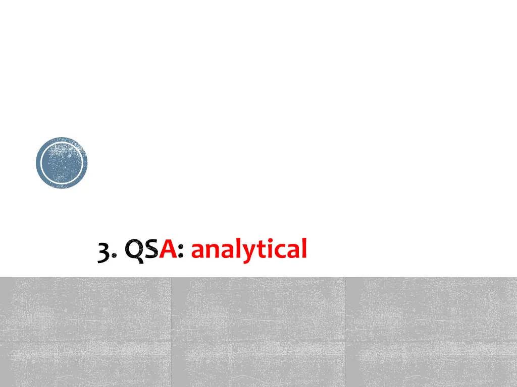 3 qsa analytical