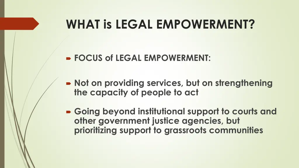 what is legal empowerment 2