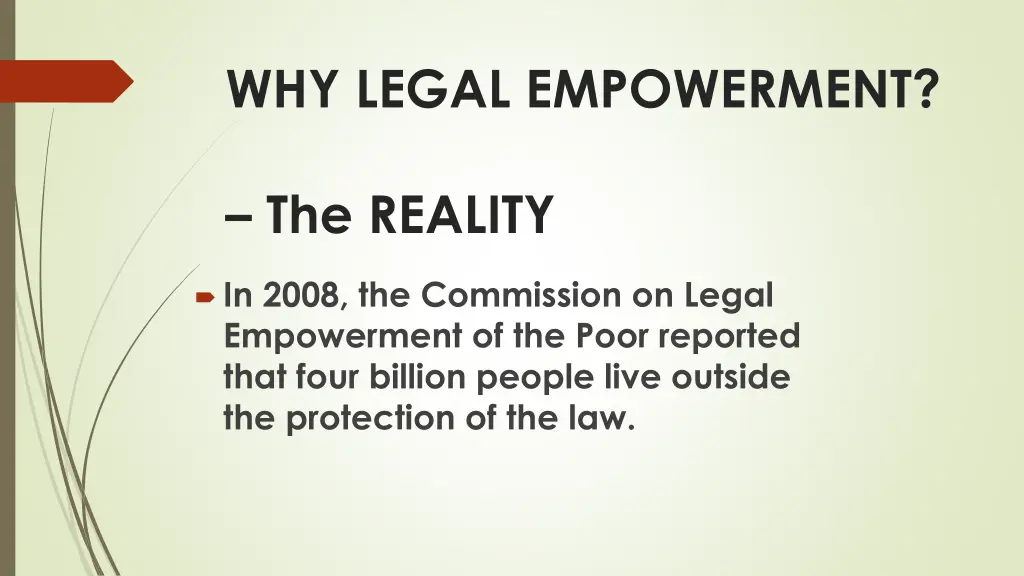 why legal empowerment 2