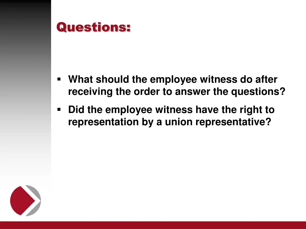 questions 1