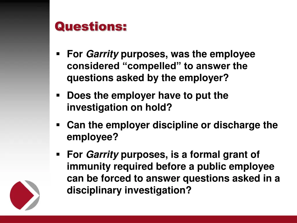 questions