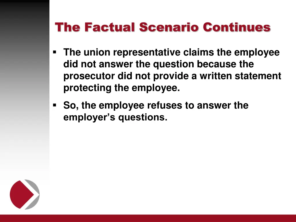 the factual scenario continues 3