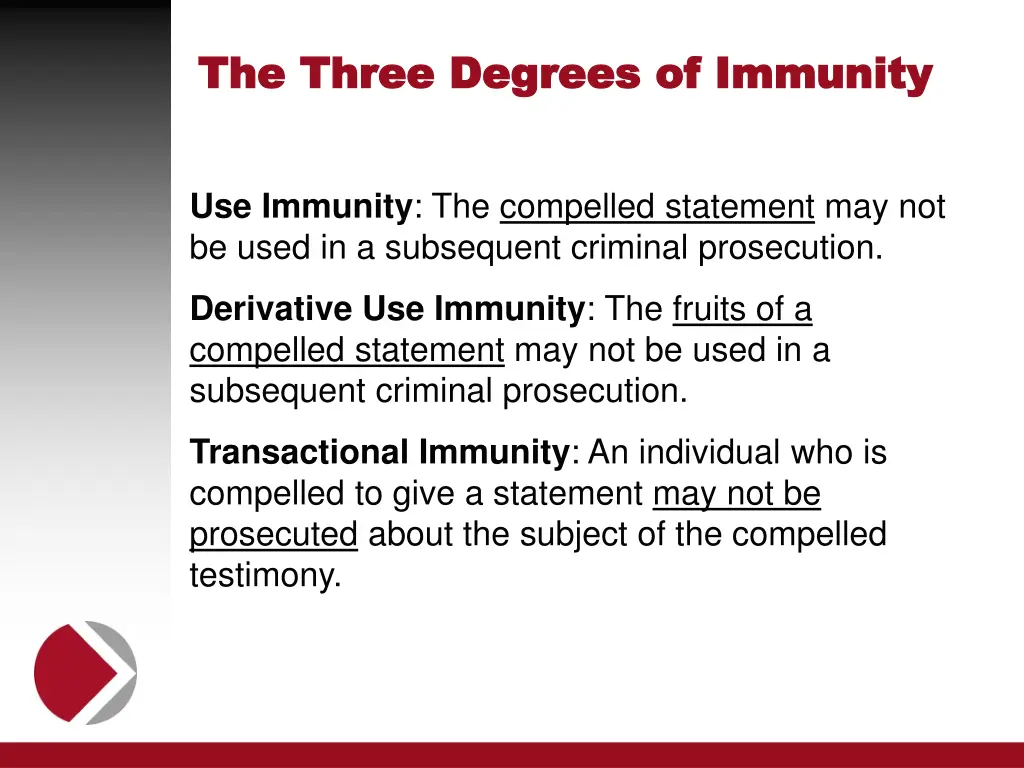 the three degrees of immunity the three degrees
