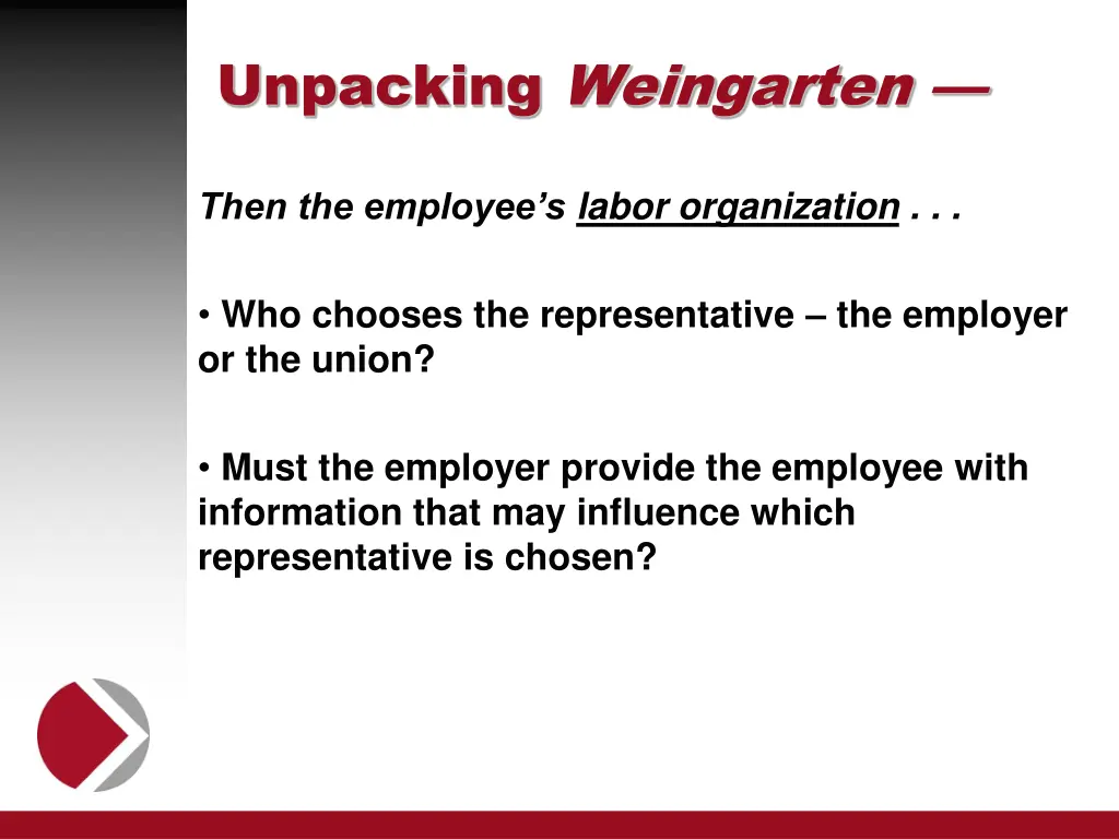 unpacking weingarten 3
