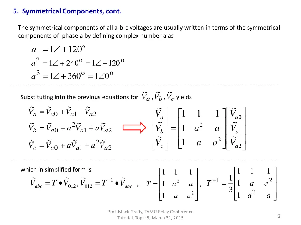 5 symmetrical components cont