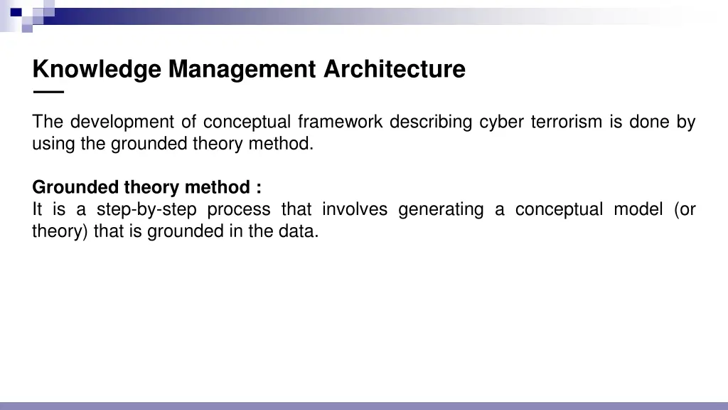 knowledge management architecture