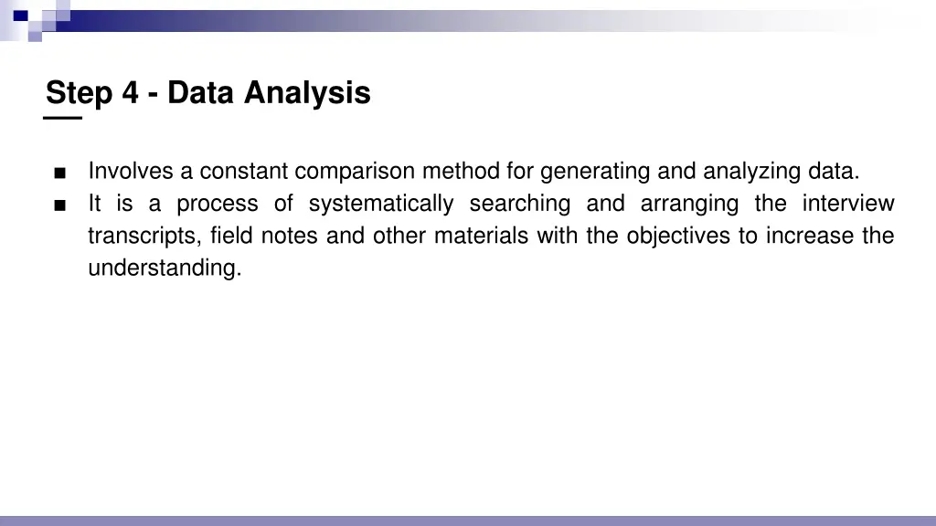 step 4 data analysis