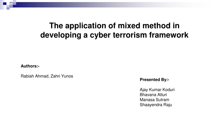 the application of mixed method in developing