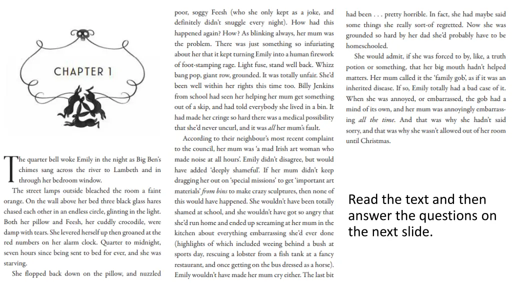 read the text and then answer the questions