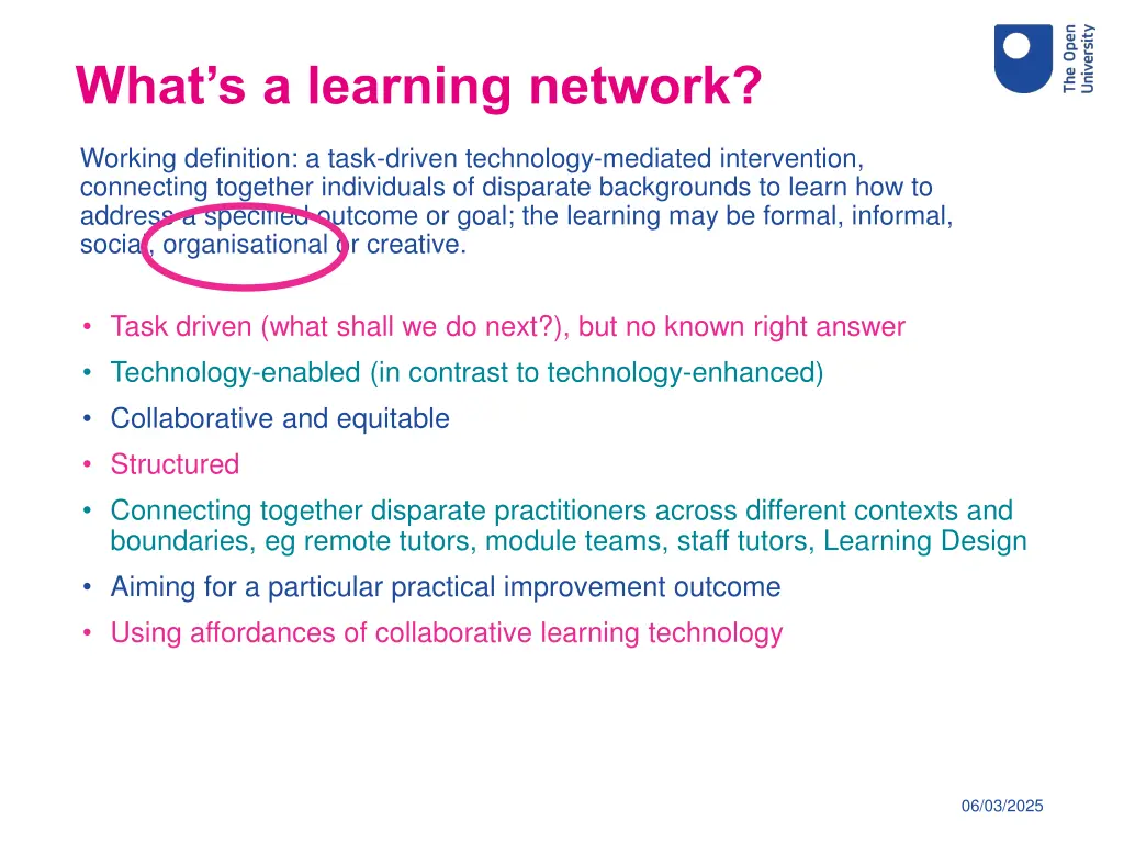 what s a learning network
