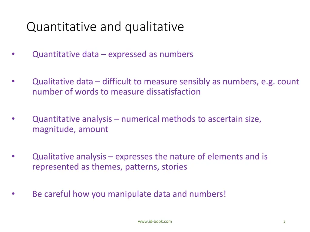 quantitative and qualitative