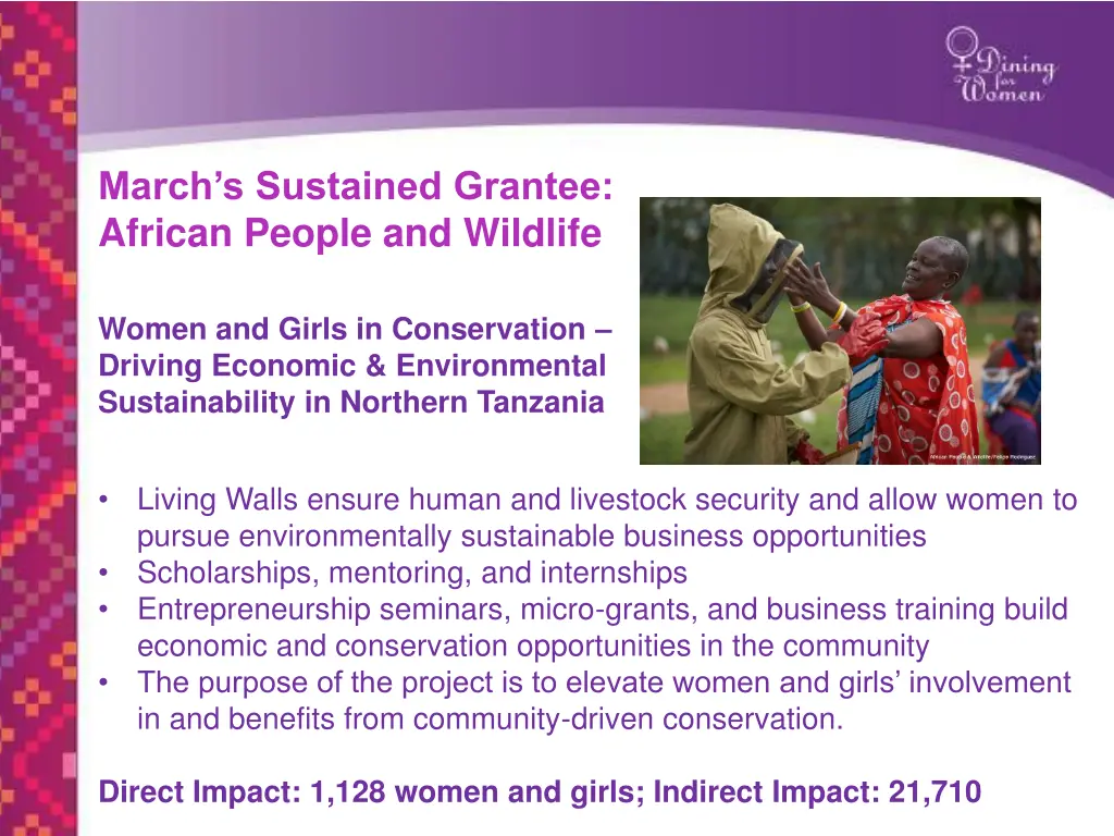 march s sustained grantee african people