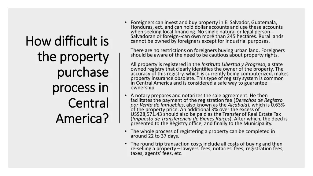 foreigners can invest and buy property