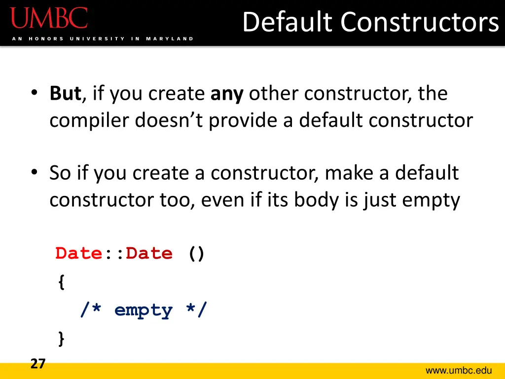 default constructors 1