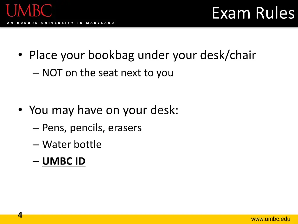 exam rules 1