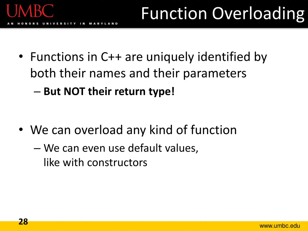 function overloading