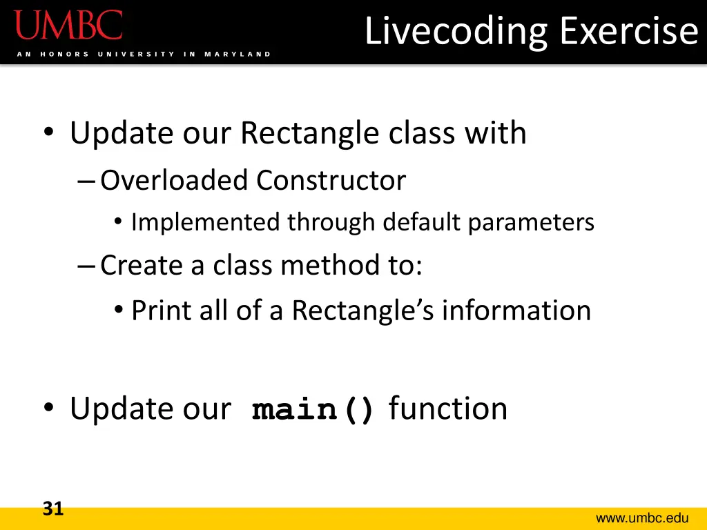 livecoding exercise