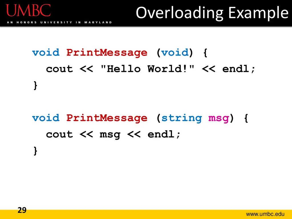 overloading example