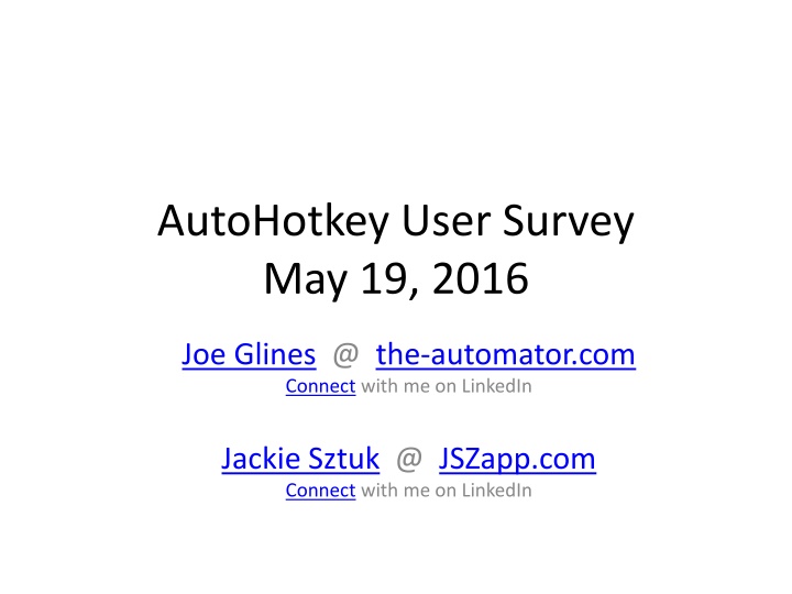 autohotkey user survey may 19 2016