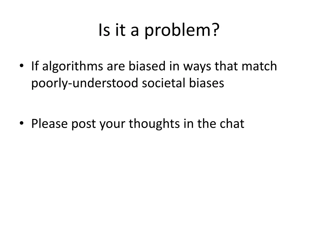 is it a problem 1
