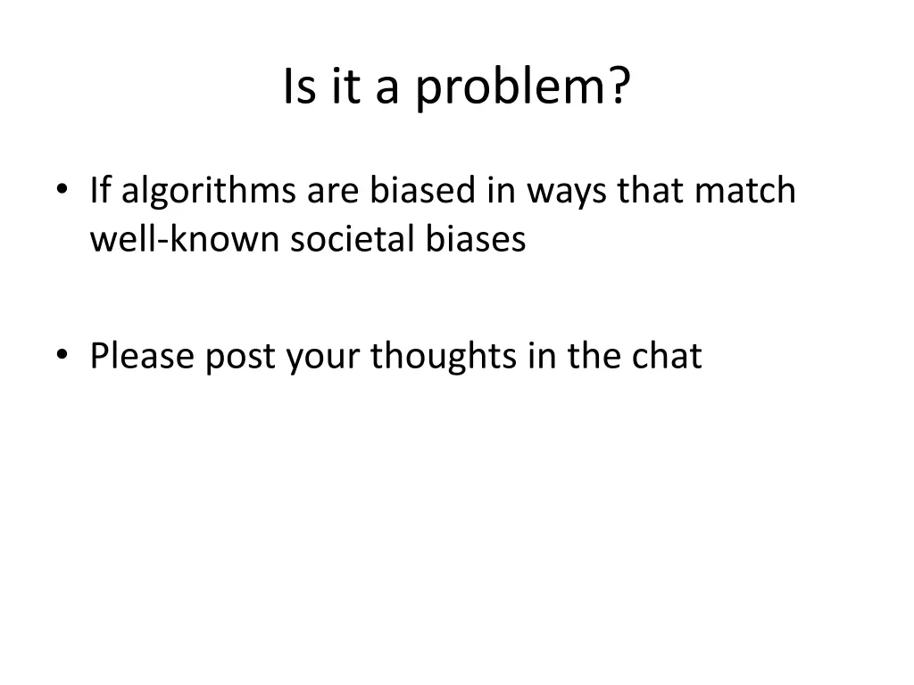 is it a problem