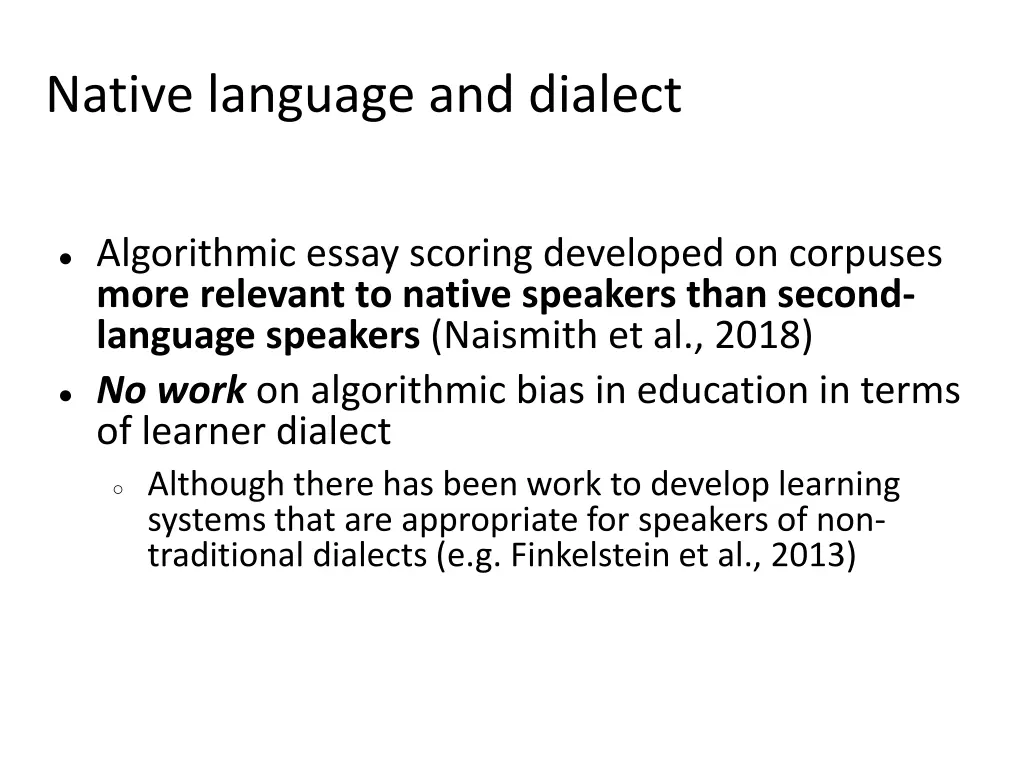 native language and dialect