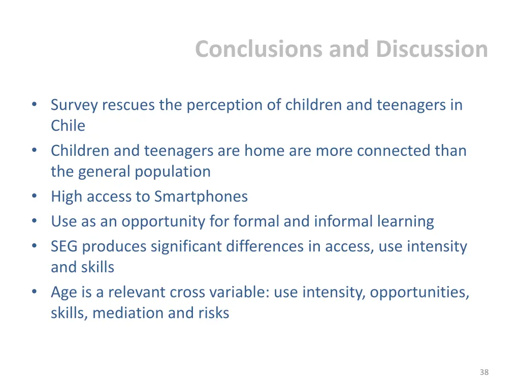 conclusions and discussion