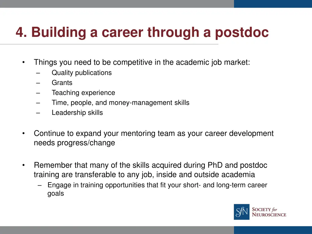 4 building a career through a postdoc