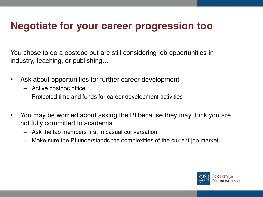 negotiate for your career progression too