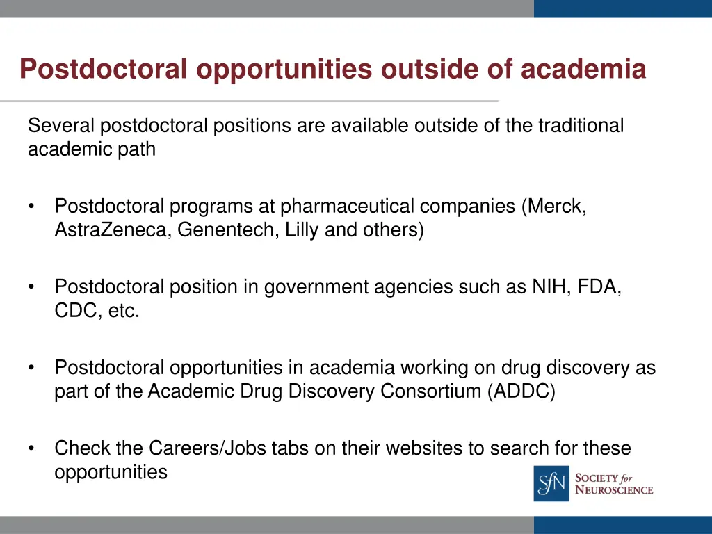 postdoctoral opportunities outside of academia
