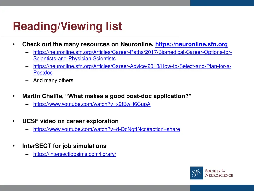 reading viewing list