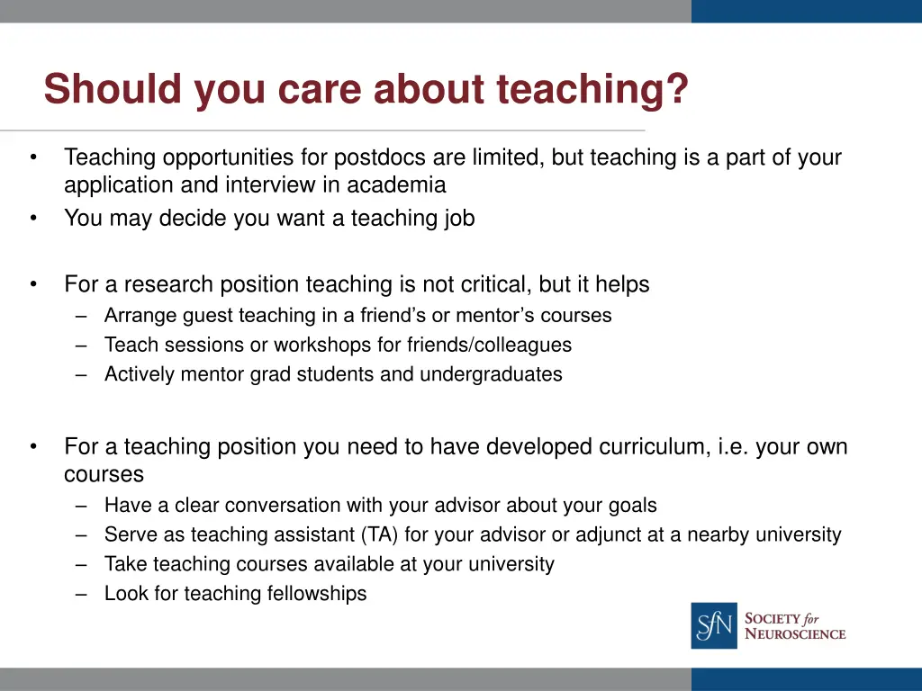 should you care about teaching