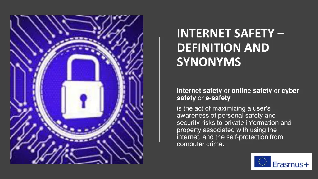 internet safety definition and synonyms
