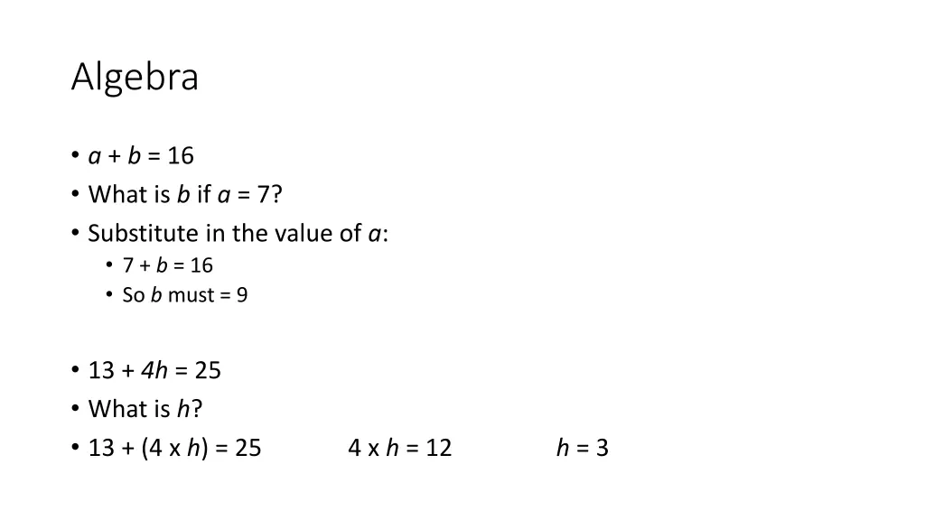 algebra