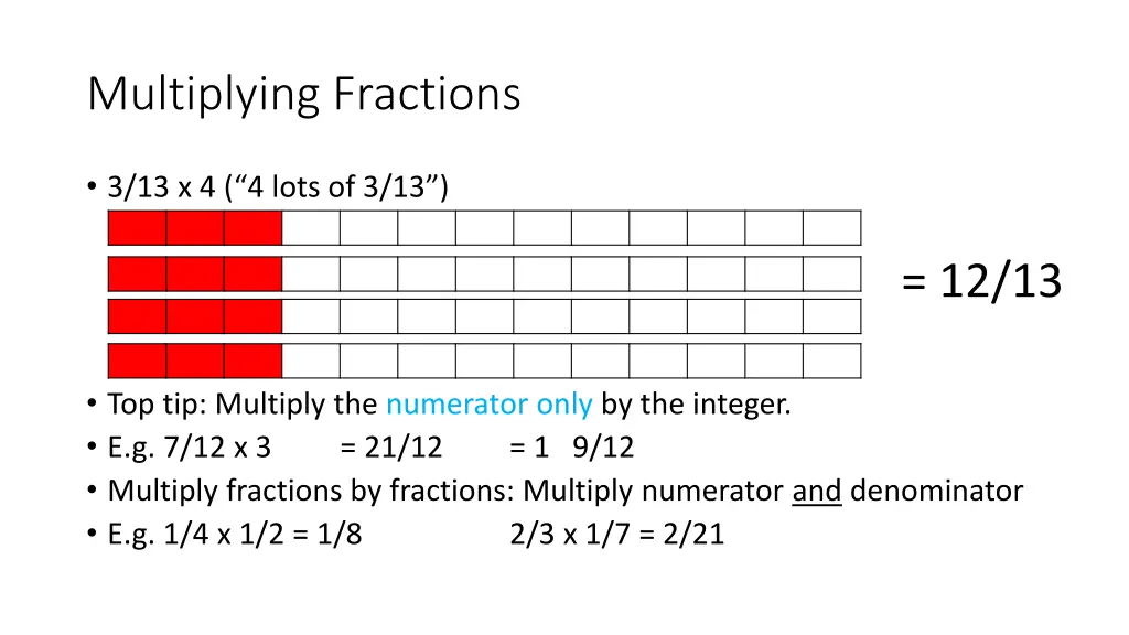 multiplying fractions