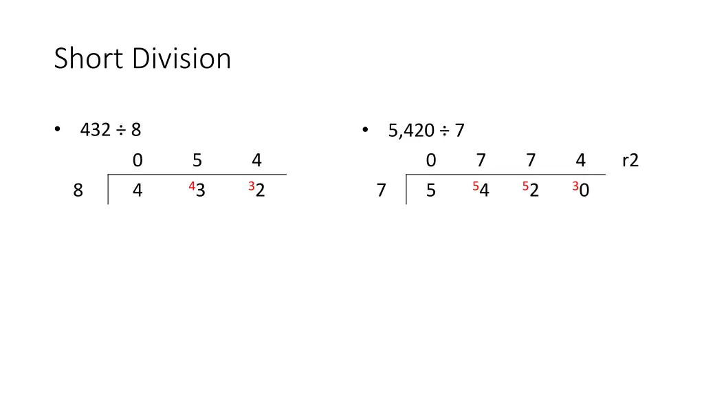 short division